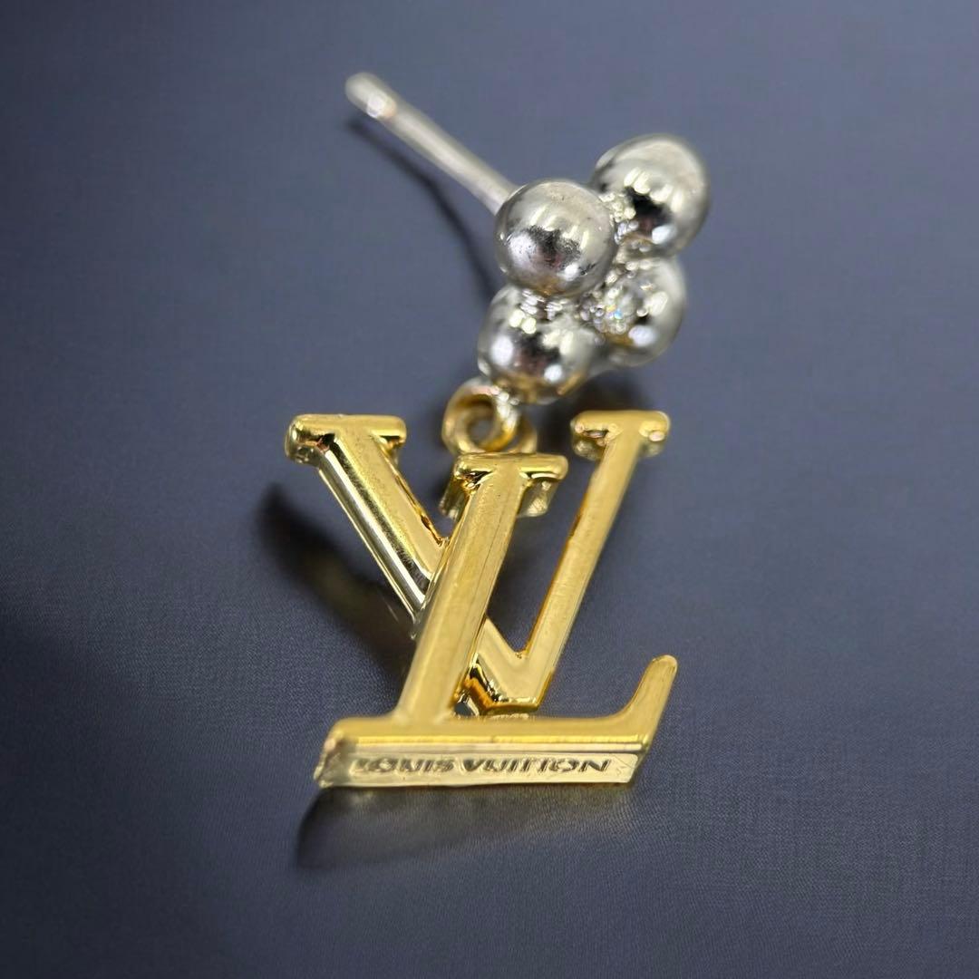 【美品】ヴィトン LV ピアス M01287 片耳 アイコニック フラワー