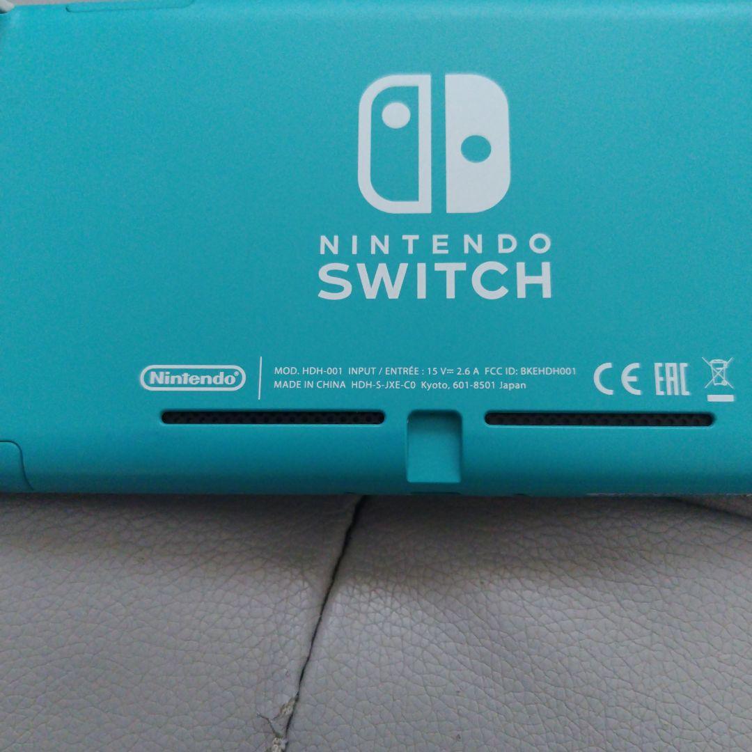 Nintendo Switch Lite ターコイズ 画面ひび割れあり