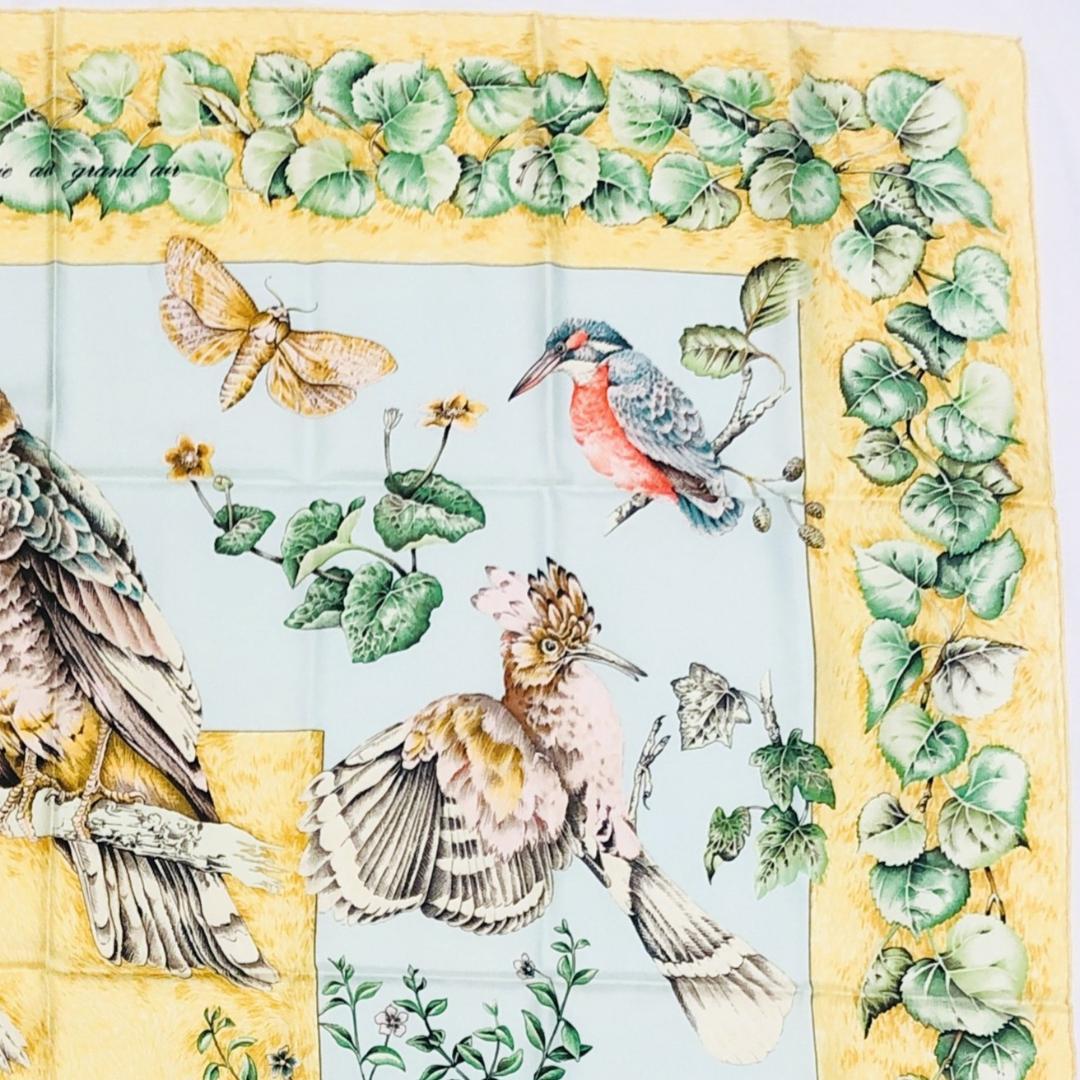 HERMES エルメス カレ90 アウトドアライフ スカーフ タグあり 美品