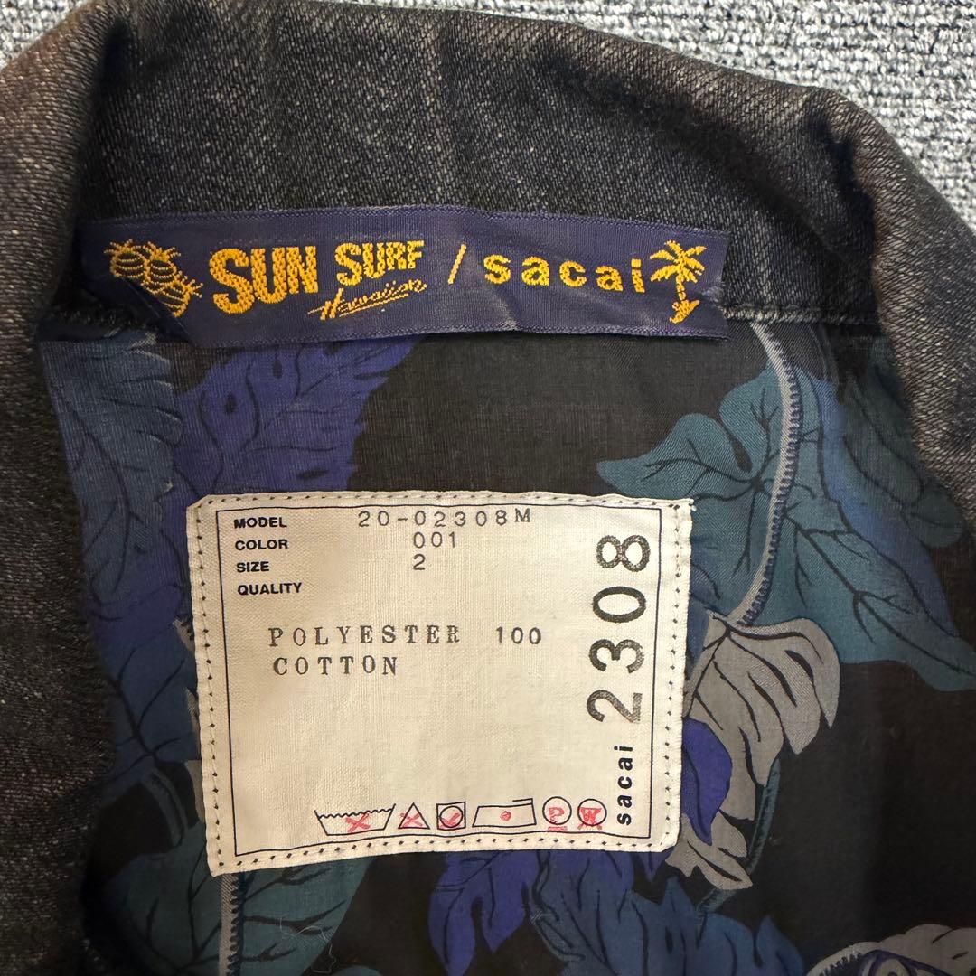 sacai デニムジャケット　sunsurf コラボ
