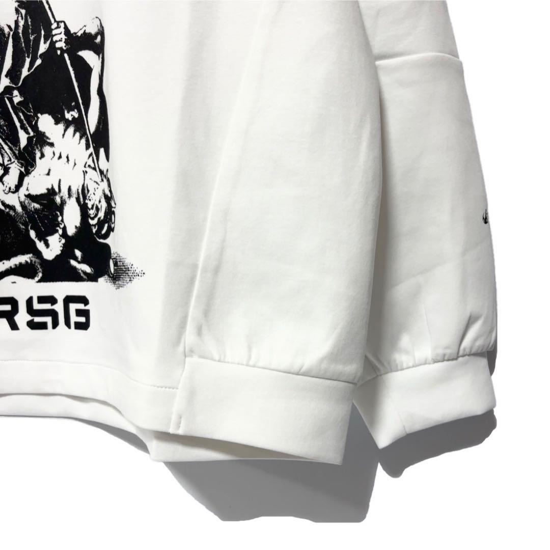 ラッセルノ ゴルフ エンジェル クルーネック プルオーバー ホワイト 2XL