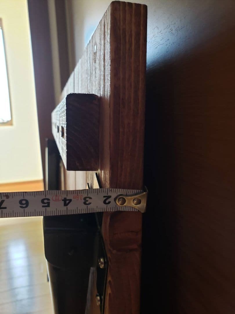 110×70リビングテーブル　折り畳み式　ウォールナット塗装　アンティーク　木製