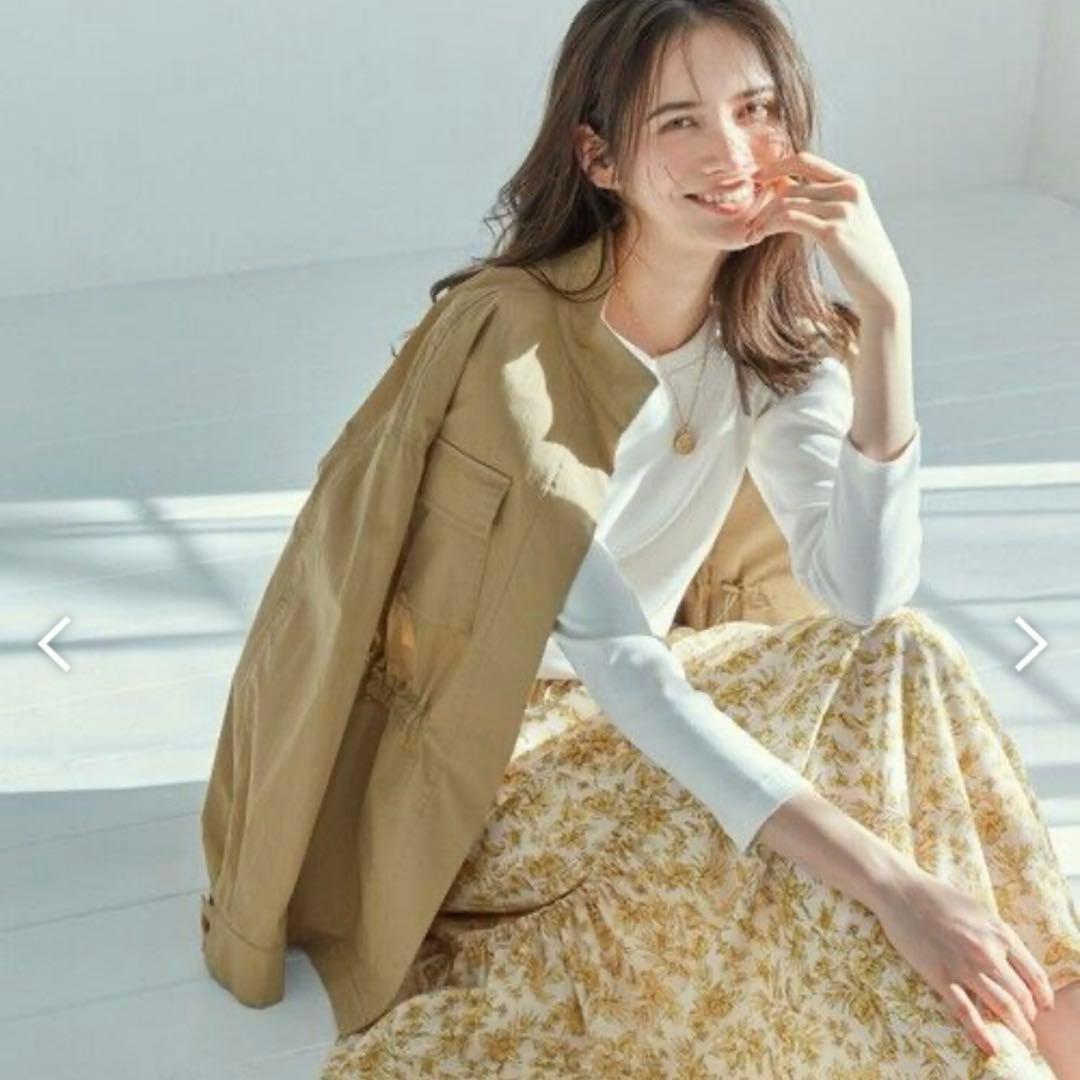 23区 SLOW ミリタリージャケット 春アウター ドローコード　極美品　3XL