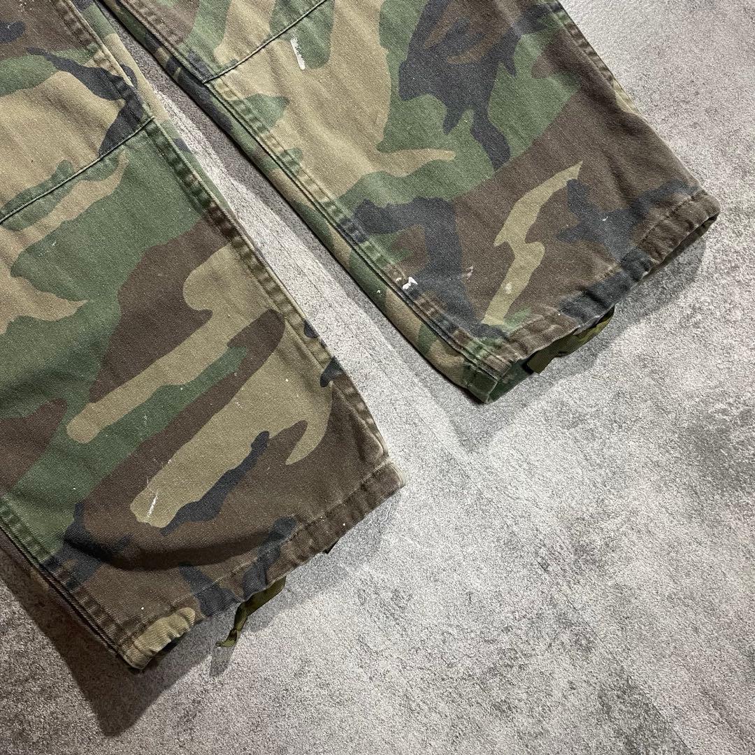 米軍実物US ARMY BDUカーゴパンツウッドランドカモ80s90sミリタリー