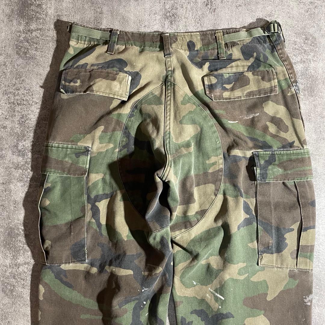 米軍実物US ARMY BDUカーゴパンツウッドランドカモ80s90sミリタリー