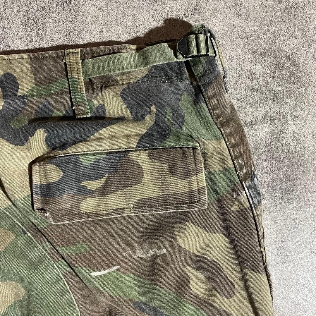 米軍実物US ARMY BDUカーゴパンツウッドランドカモ80s90sミリタリー