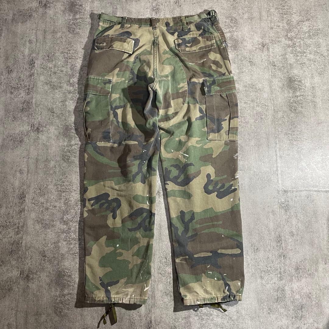 米軍実物US ARMY BDUカーゴパンツウッドランドカモ80s90sミリタリー