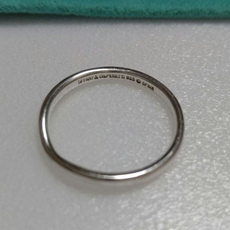 TIFFANY ティファニー カーブド バンドリング シルバー 15号