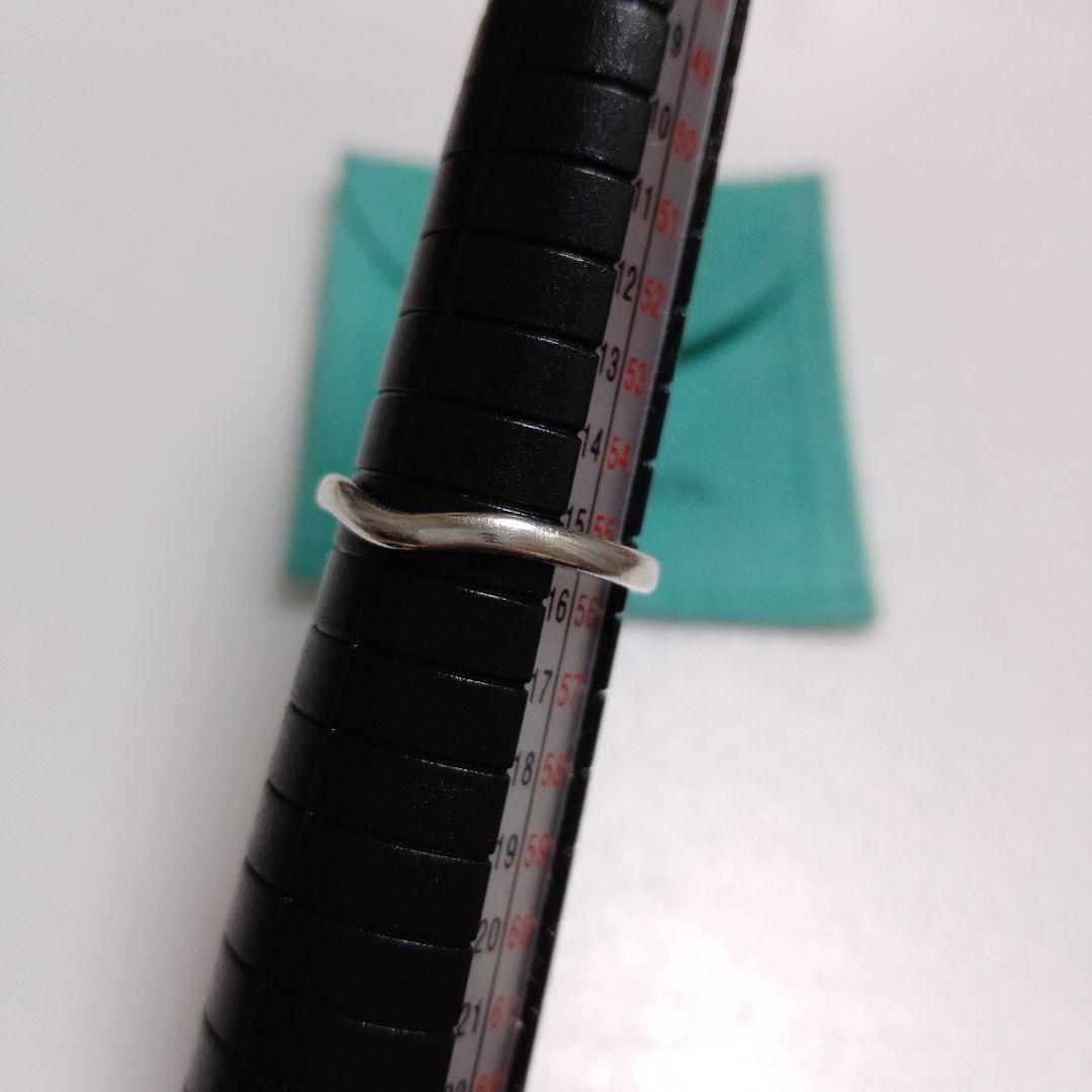 TIFFANY ティファニー カーブド バンドリング シルバー 15号