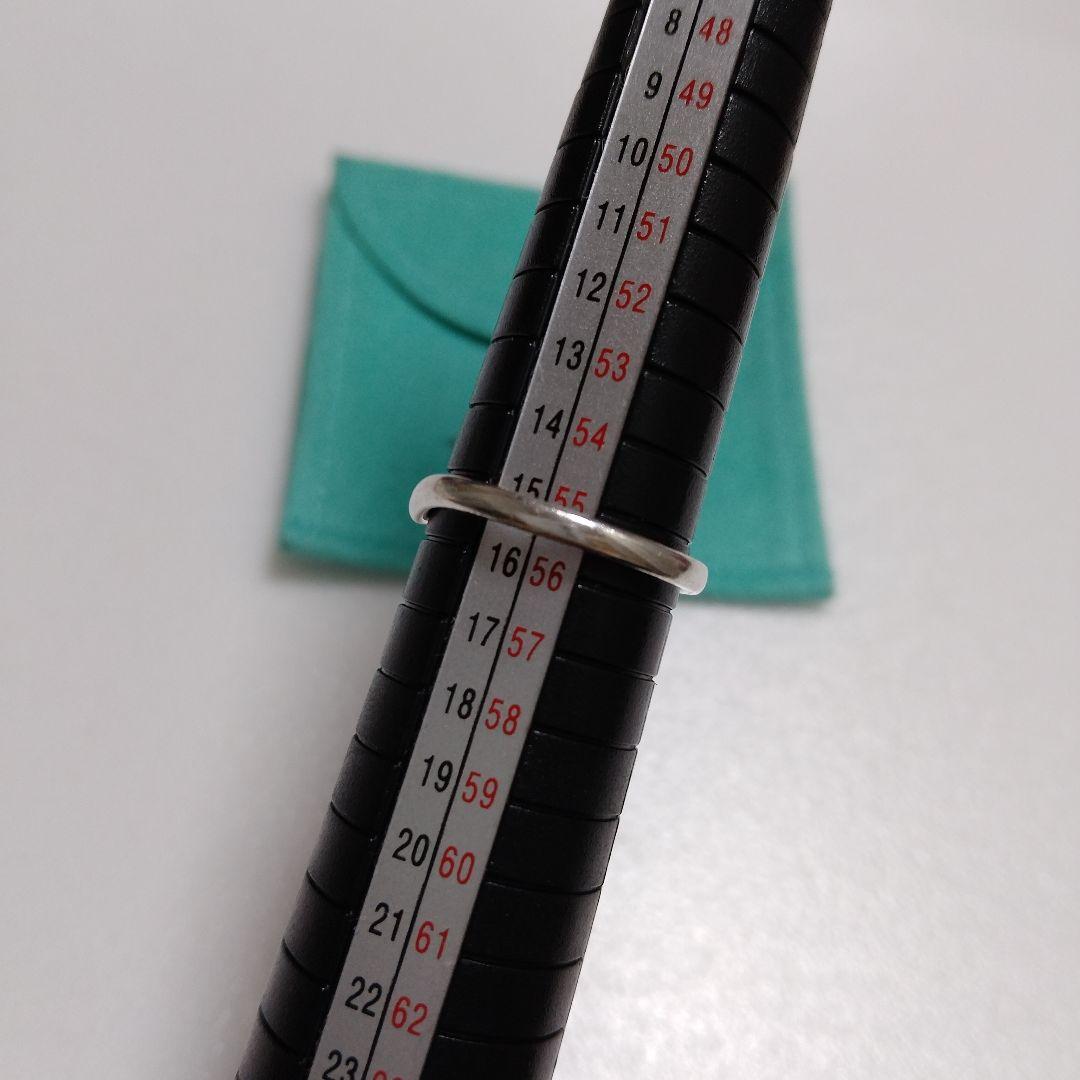 TIFFANY ティファニー カーブド バンドリング シルバー 15号