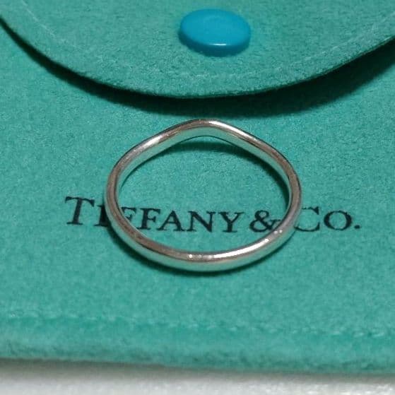 TIFFANY ティファニー カーブド バンドリング シルバー 15号