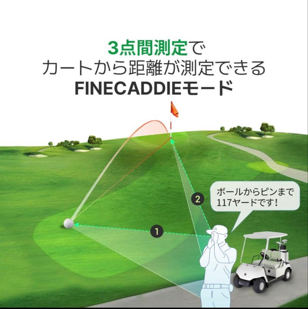 ゴルフ距離計 FineCaddieファインキャディ J7 ブラック 新品未使用品