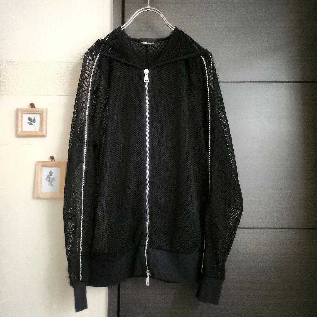 p*y様 b2 美品 エルマンノシェルヴィーノ ジップ パーカー/羽織り 黒/3
