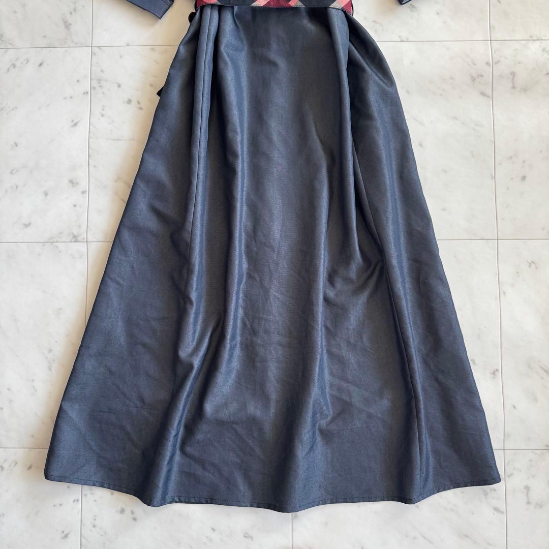ブルーレーベルクレストブリッジ　バーバリー　シャツワンピース　チェックベルト