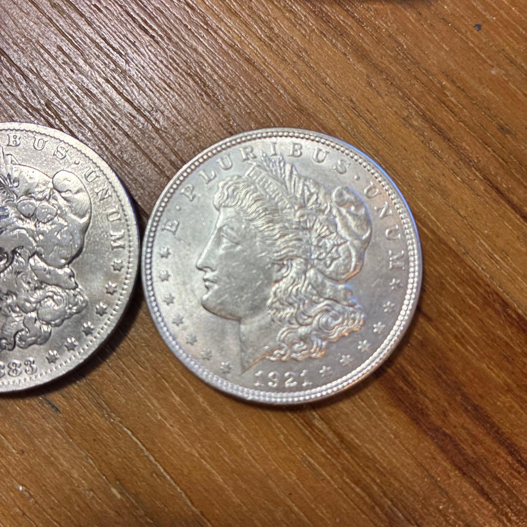 コ*ア様 モーガン銀貨 1883年と1921年セット