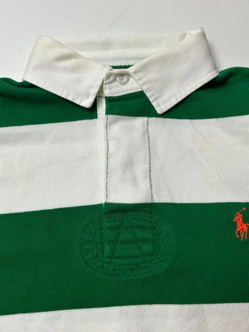 Polo by Ralph Lauren ラガーシャツ　グリーン/ホワイト　S
