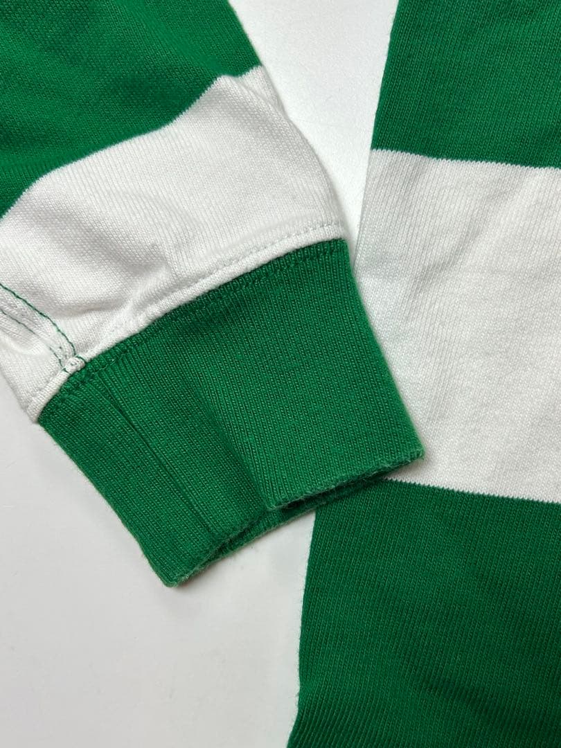 Polo by Ralph Lauren ラガーシャツ　グリーン/ホワイト　S
