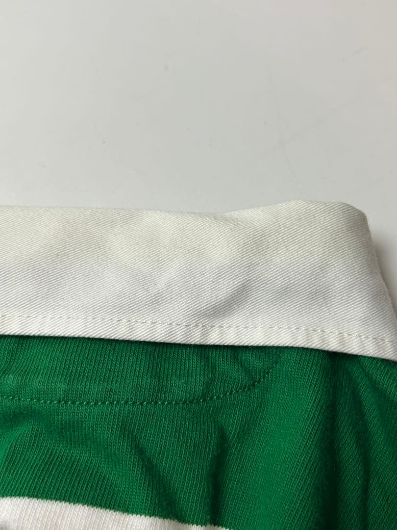 Polo by Ralph Lauren ラガーシャツ　グリーン/ホワイト　S