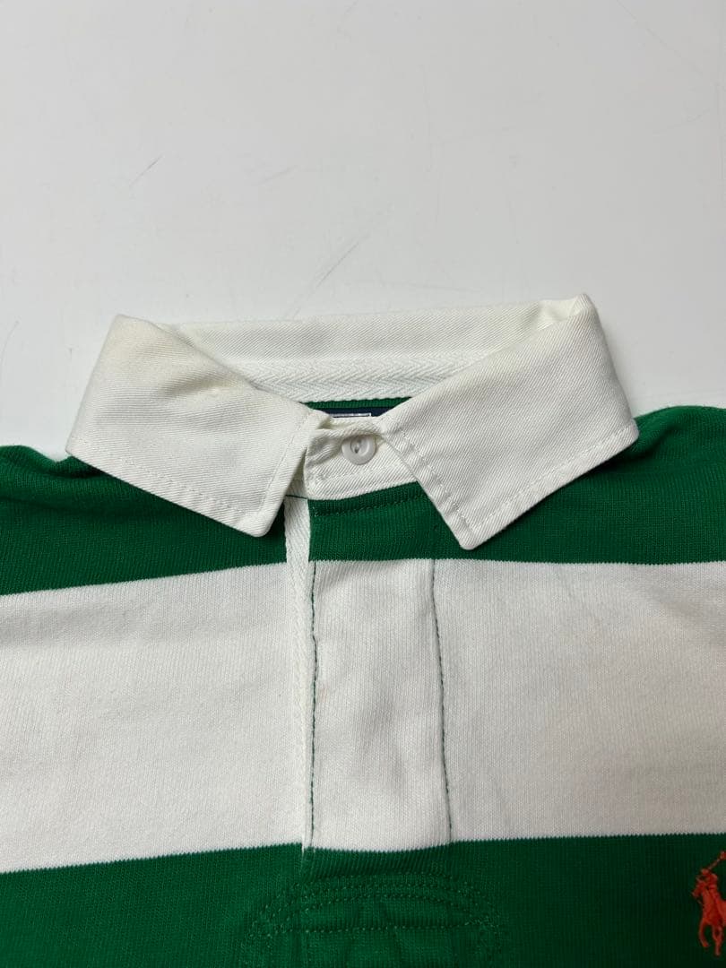 Polo by Ralph Lauren ラガーシャツ　グリーン/ホワイト　S
