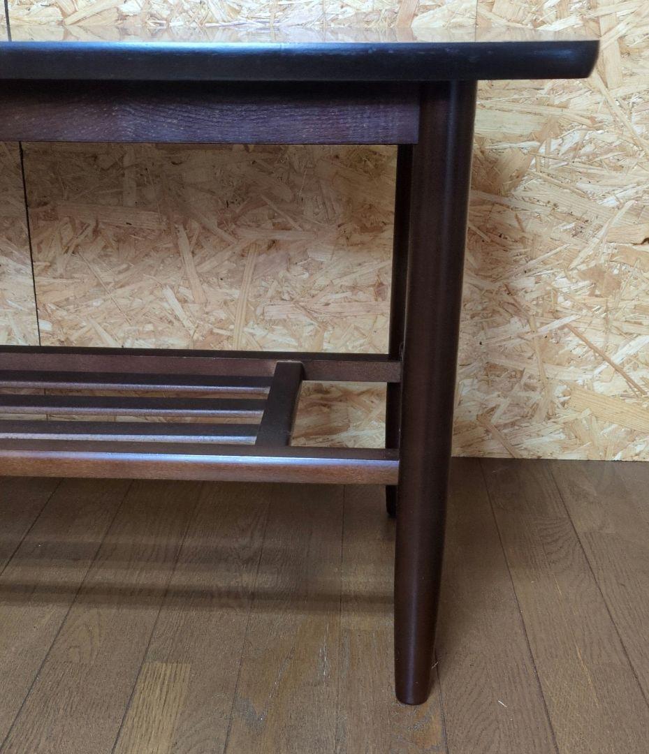 送料込　カリモク karimoku センターテーブル 棚付き カフェテーブル