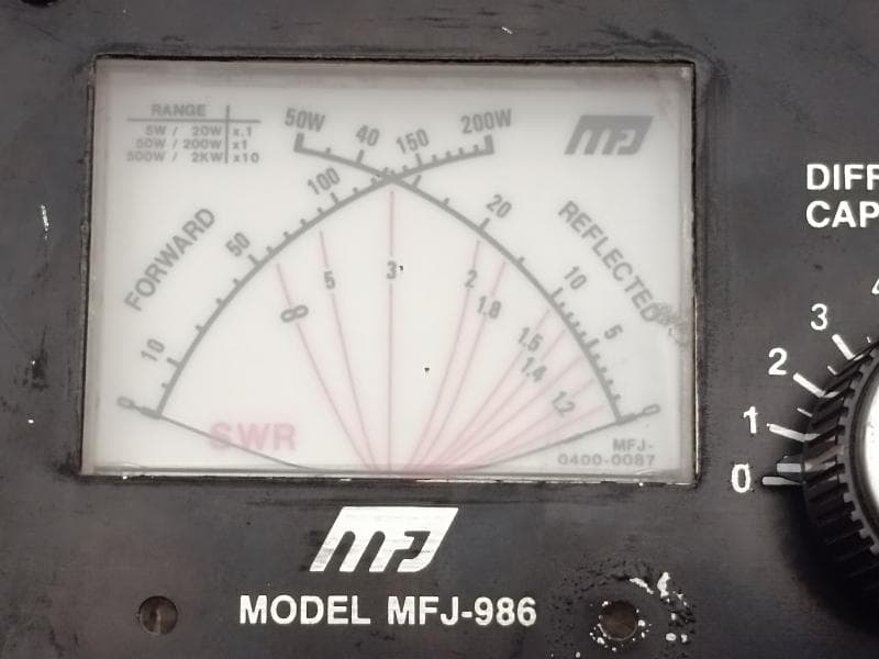 MFJ-986 (3kW ローラーインダクターチューナー）