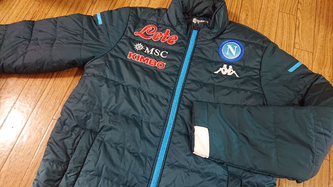 Kappa Napoli中綿パデッドジャケット ダークグリーンナポリ
