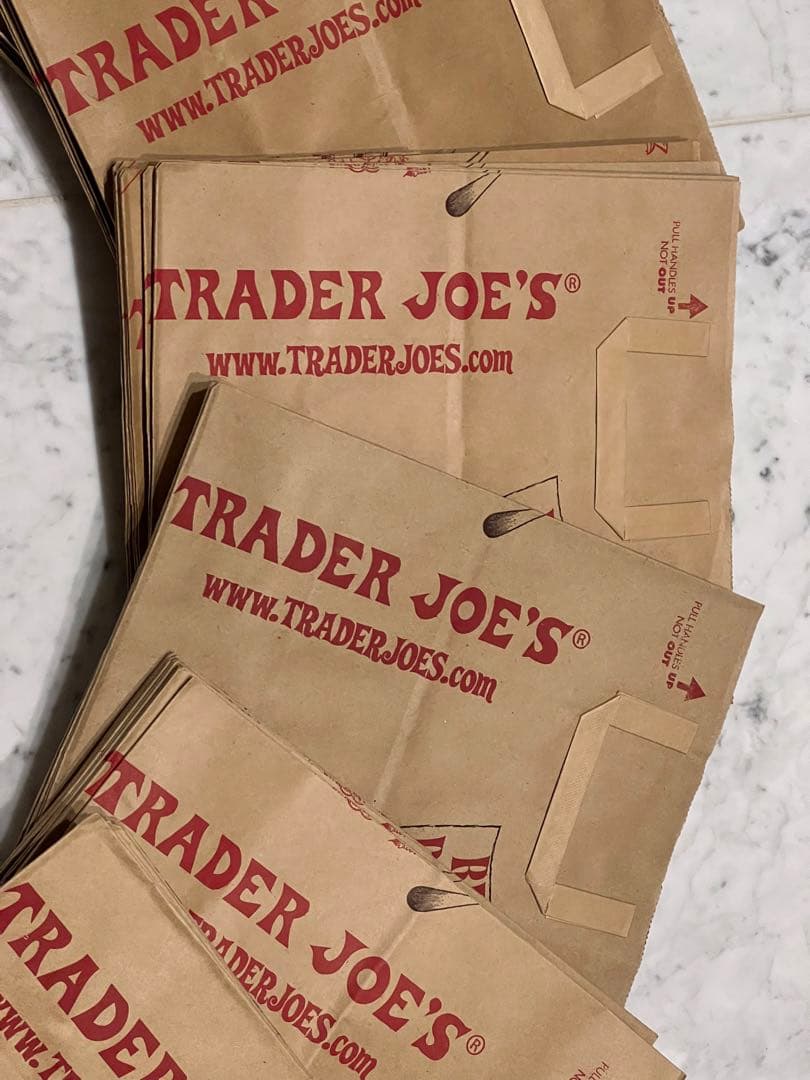 TRADER JOE'S 新品ペーパーバッグ80枚