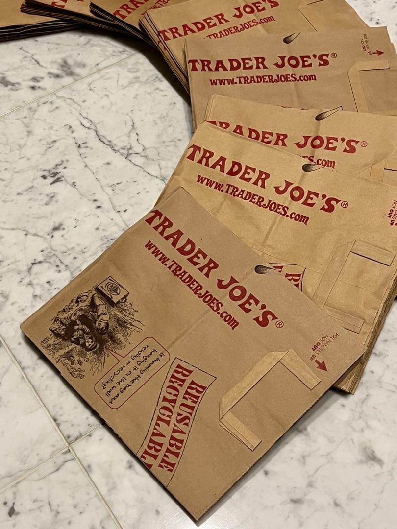 TRADER JOE'S 新品ペーパーバッグ80枚