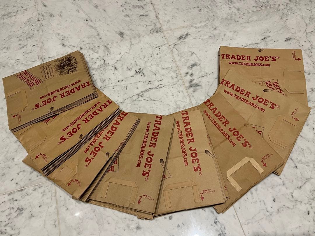 TRADER JOE'S 新品ペーパーバッグ80枚