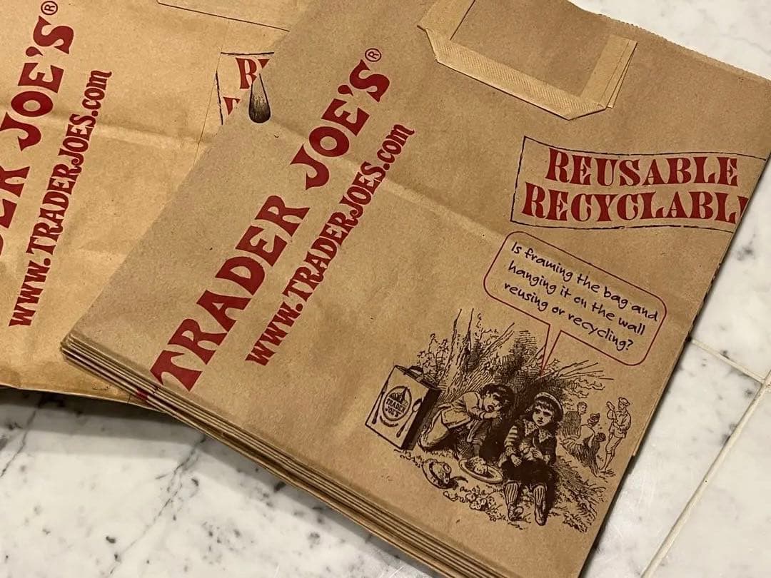 TRADER JOE'S 新品ペーパーバッグ80枚
