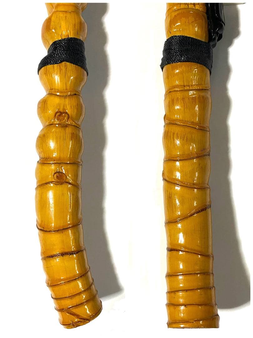 穴釣り竿 伊勢海老竿 ハンドメイド ロッド 布袋竹 テトラ 和竿 漆塗 研ぎ出し