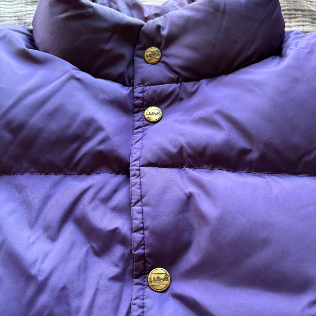 希少　メンズ　L.L.Bean エルエルビーン ダウンベスト パープル 紫80s