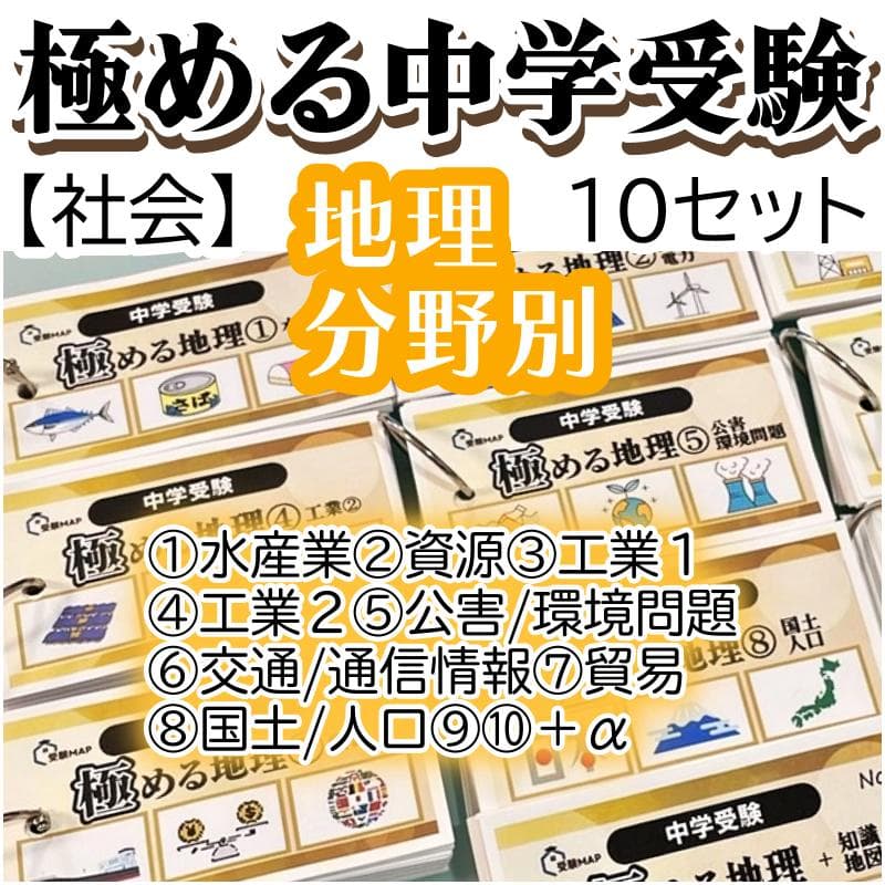 Chiii様 リクエスト 4点 まとめ商品　中学受験　暗記カード