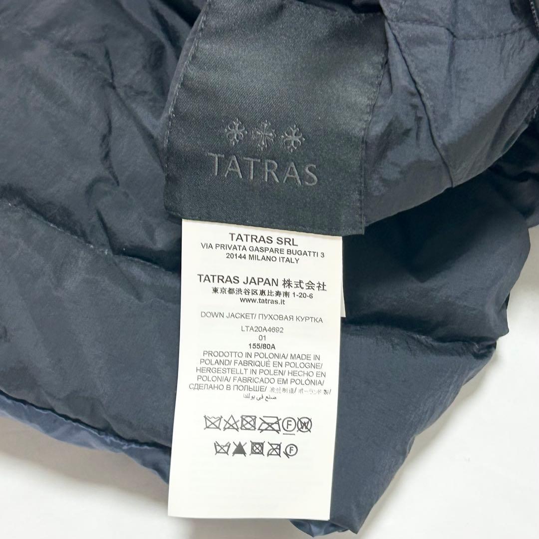TATRAS タトラス　ダウンポンチョ　MALE マーレ　ブラック　01