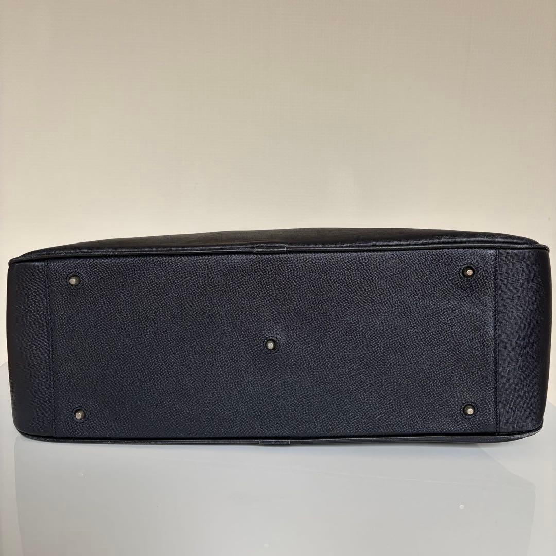 PID レザー トートバッグ 2WAY ネイビー