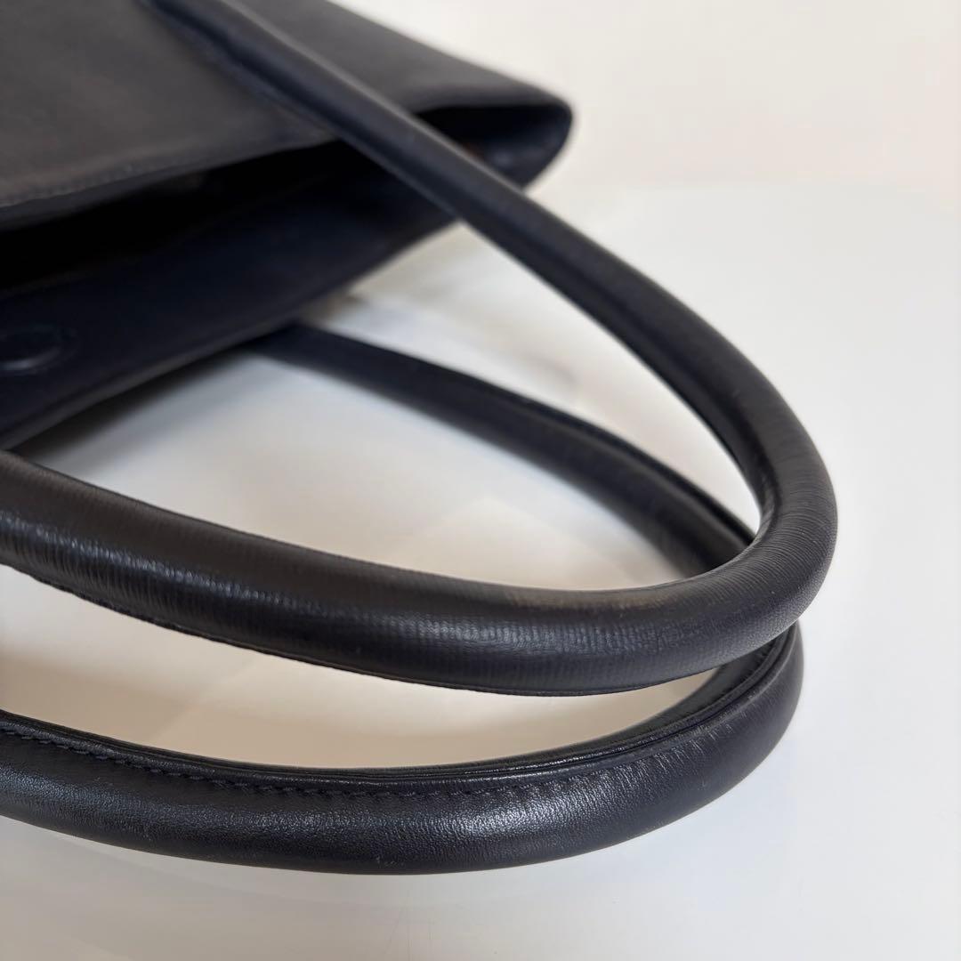 PID レザー トートバッグ 2WAY ネイビー
