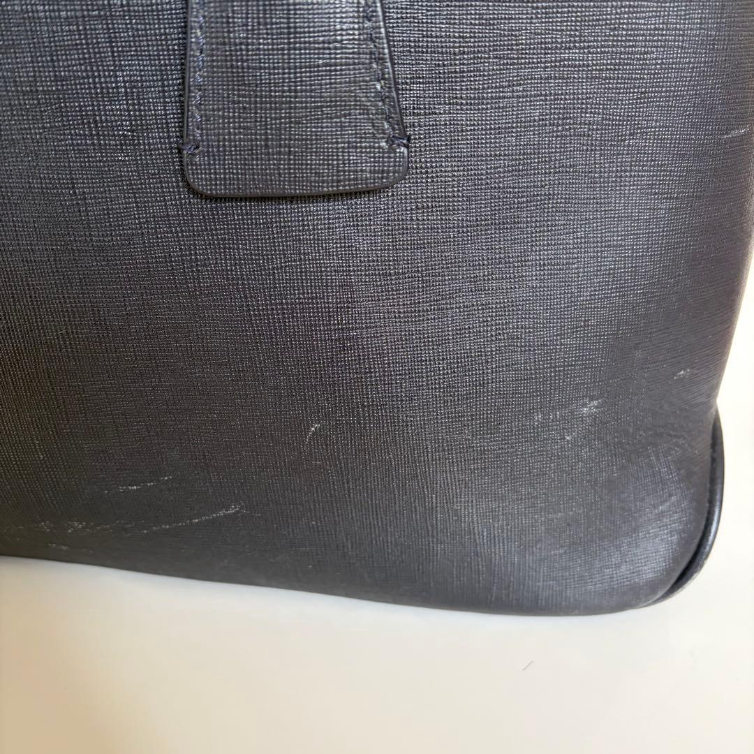 PID レザー トートバッグ 2WAY ネイビー