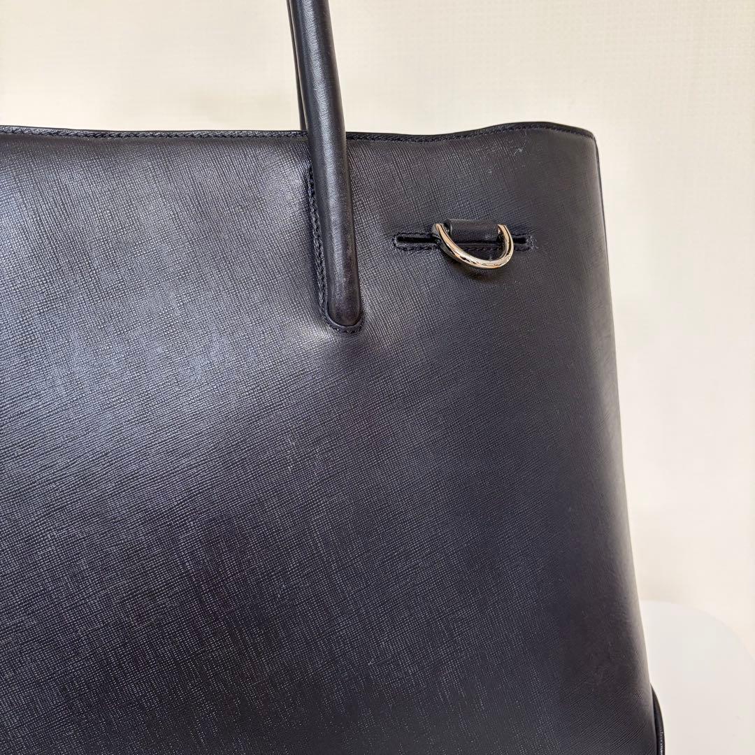 PID レザー トートバッグ 2WAY ネイビー