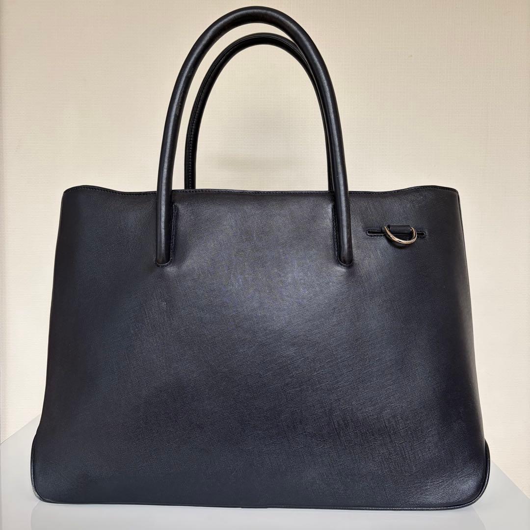 PID レザー トートバッグ 2WAY ネイビー