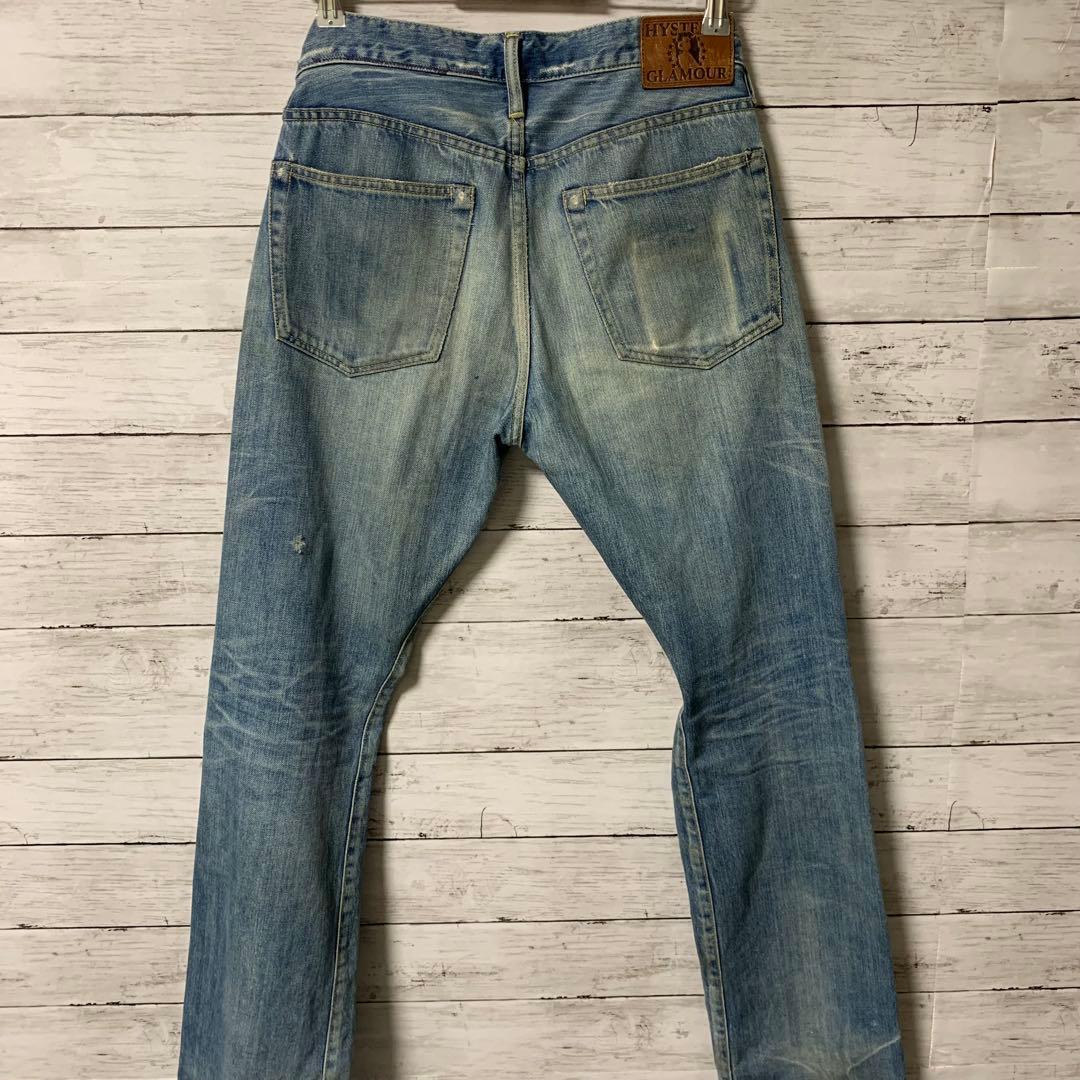 HYSTERIC GLAMOURストレートデニム　スタッズ　Ｗ32