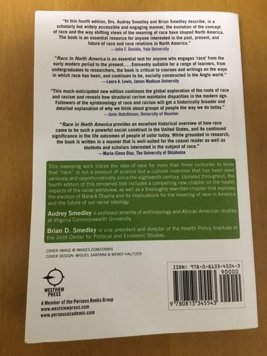 洋書 Race in North America 4th edition