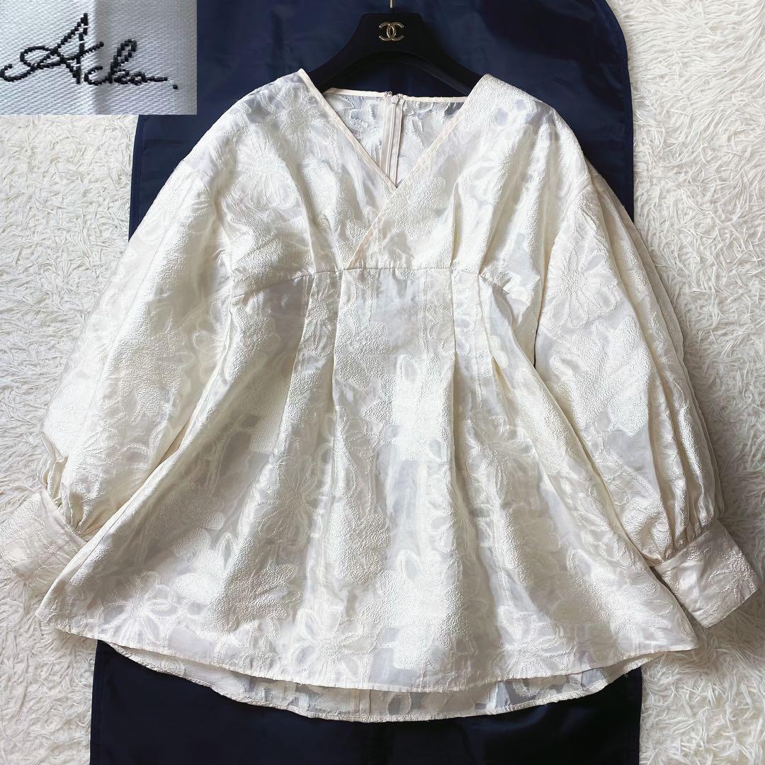 値下げ中 4 Acka. Blouse Jacquard Mini Dress