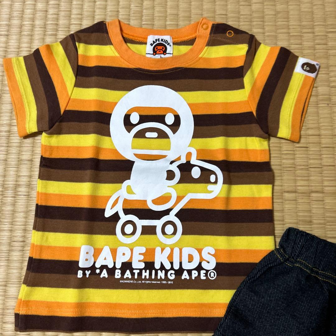 新品⭐️BAPEKIDSTシャツとパンツ2点セット80cm正規品