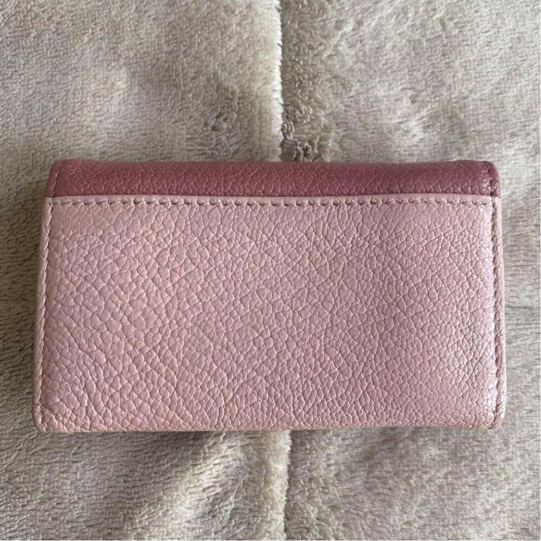 【箱なし特別価格】miu miu ミュウミュウ マドラスバイカラー キーケース