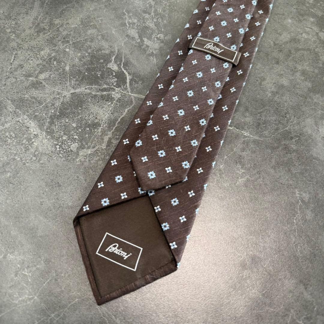 【美品】Brioni ネクタイ 小紋柄
