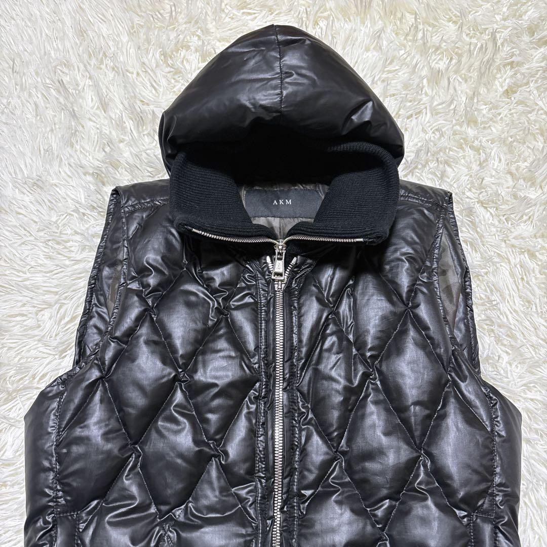 極美品✨ AKM SHINY TAFFETA DIA SKI DOWN VEST