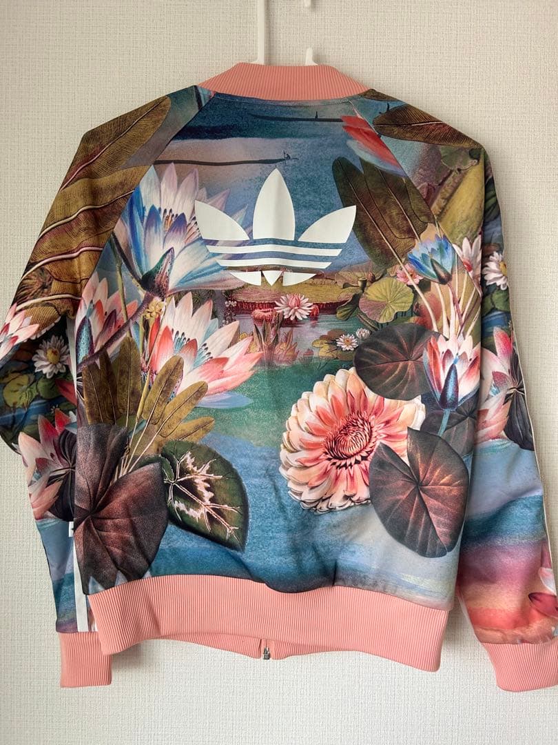 【希少レア】adidas アディダス　花柄　トラックジャージ