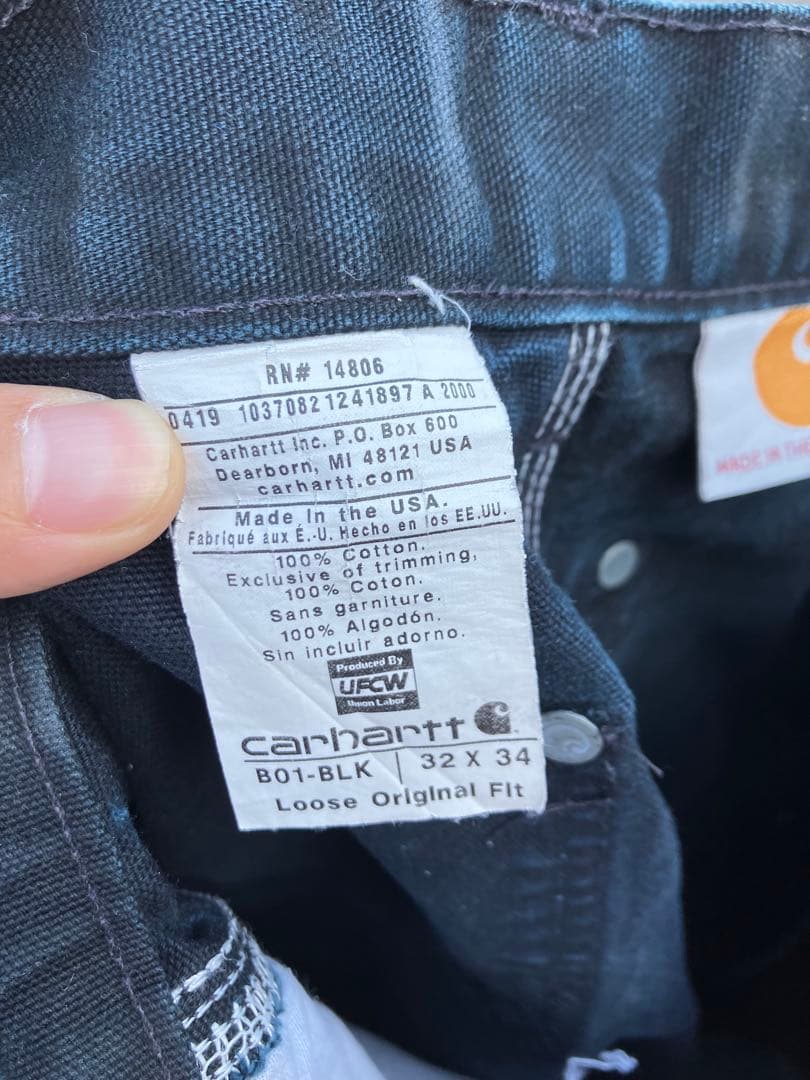 はんばぁぐUSA製 Carhartt ダブルニー ペインターパンツ