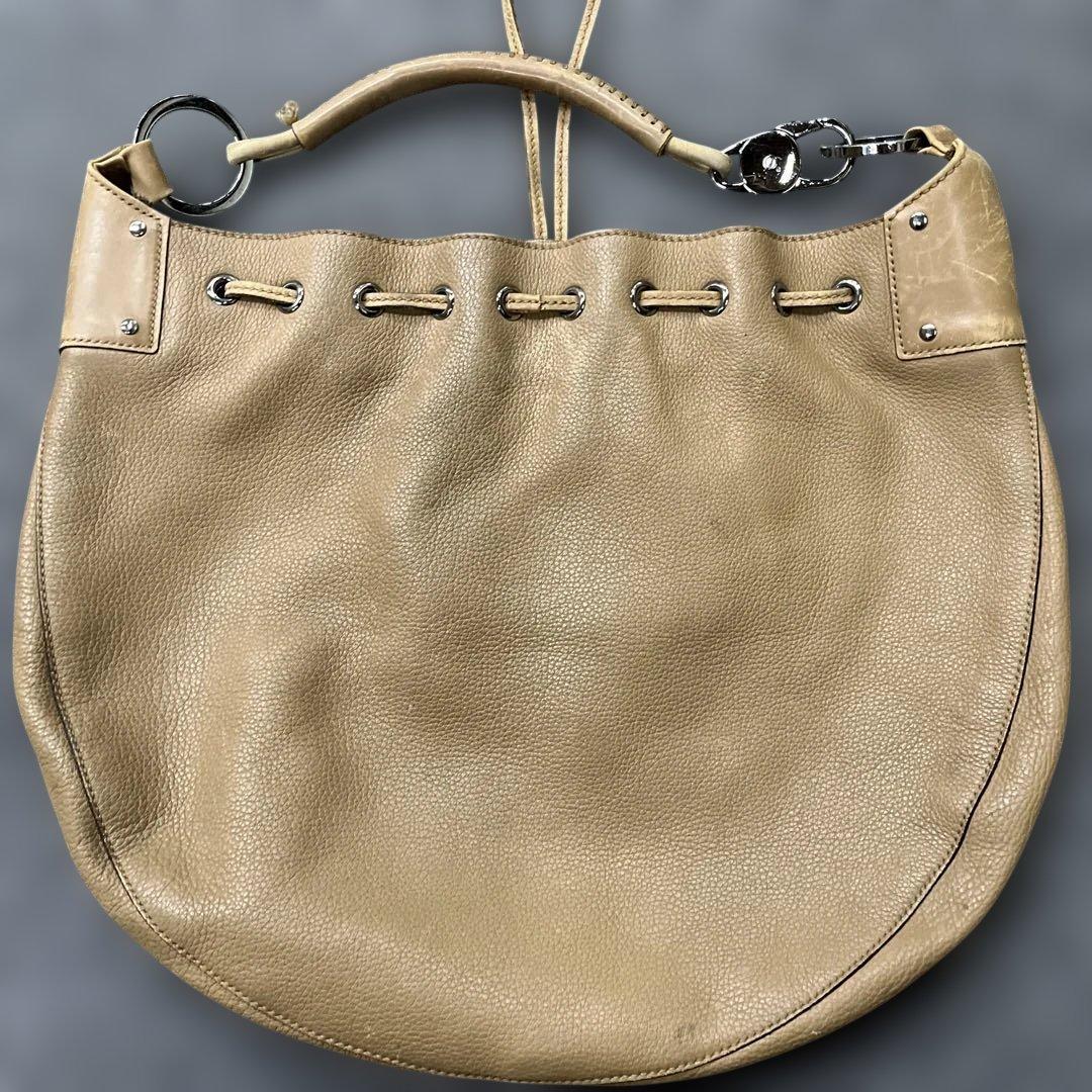 Y*u様 グッチ　レザーショルダーバッグ