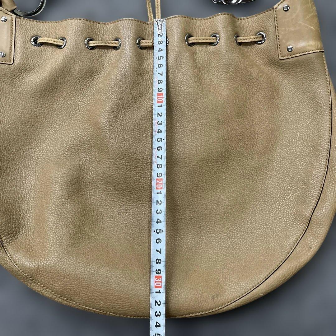 Y*u様 グッチ　レザーショルダーバッグ